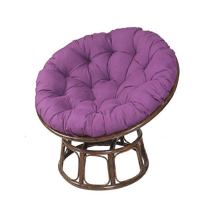 מזרן תלוי כרית כיסא ביצה עריסה מעובה עגולה כרית סל תלייה כרית ערסל כרית קן ציפור סגול