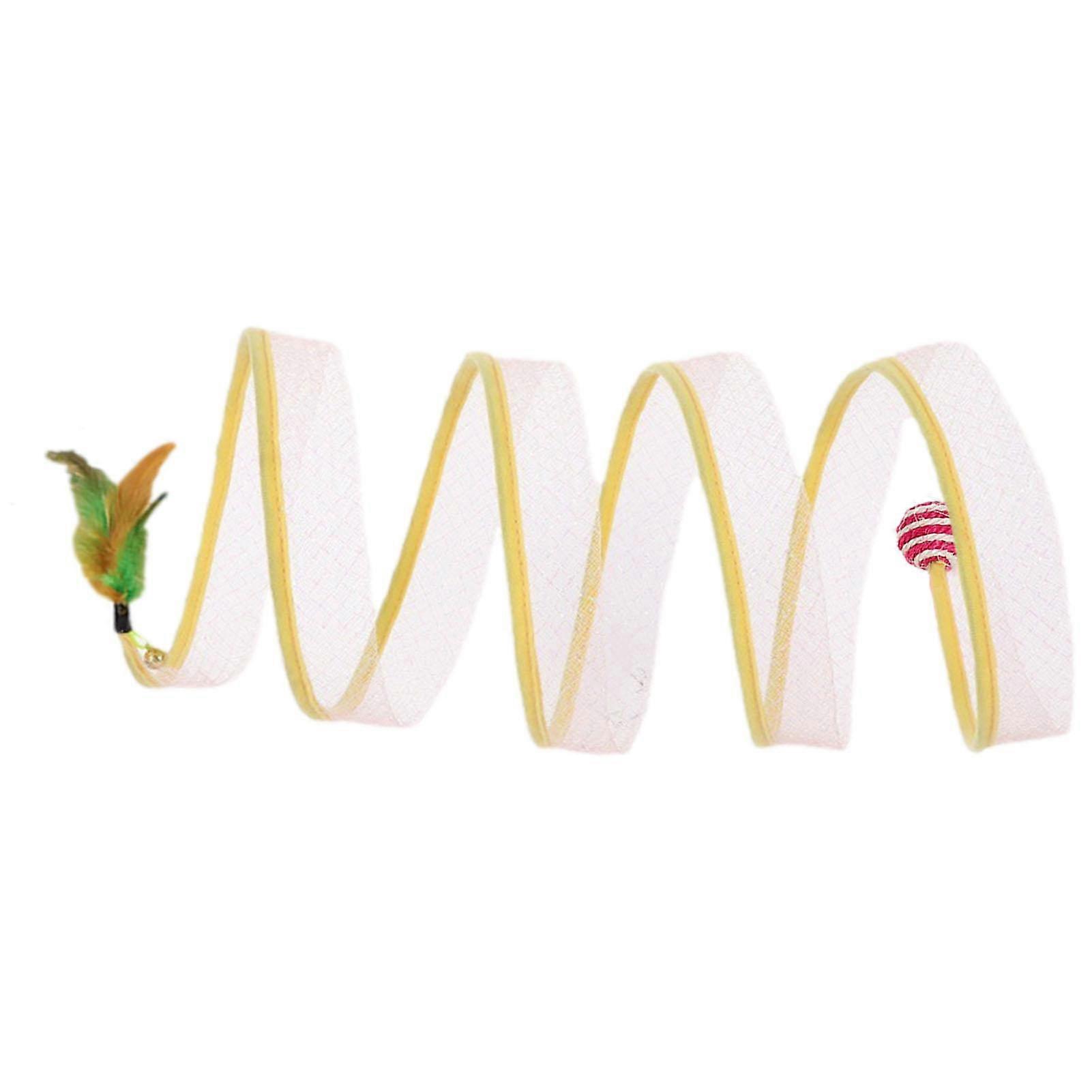 Folding Interactive Pet Toys with S Shape Elastic Band Not Easy To Deform for Small Pets Puppies Dogs Bunny