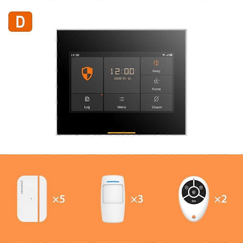 Staniot Wireless WiFi 4G Smart Tuya Security Alarms for Home with 5 Years Door Window Sensor Burglar System Kits Work with Alexa