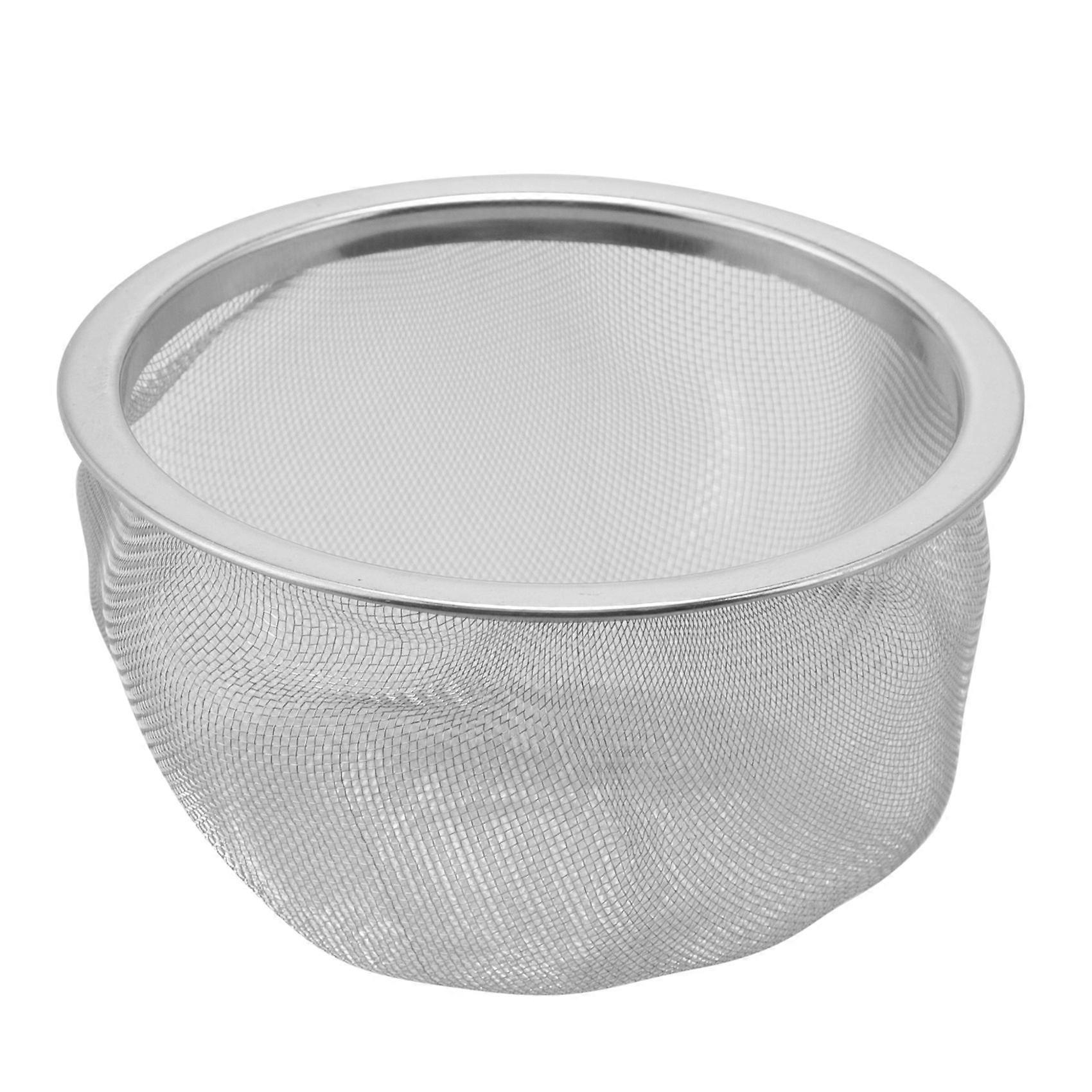 Teapot Diameter 80Mm Metal Mesh Tea Leaf Spices Strainer Basket