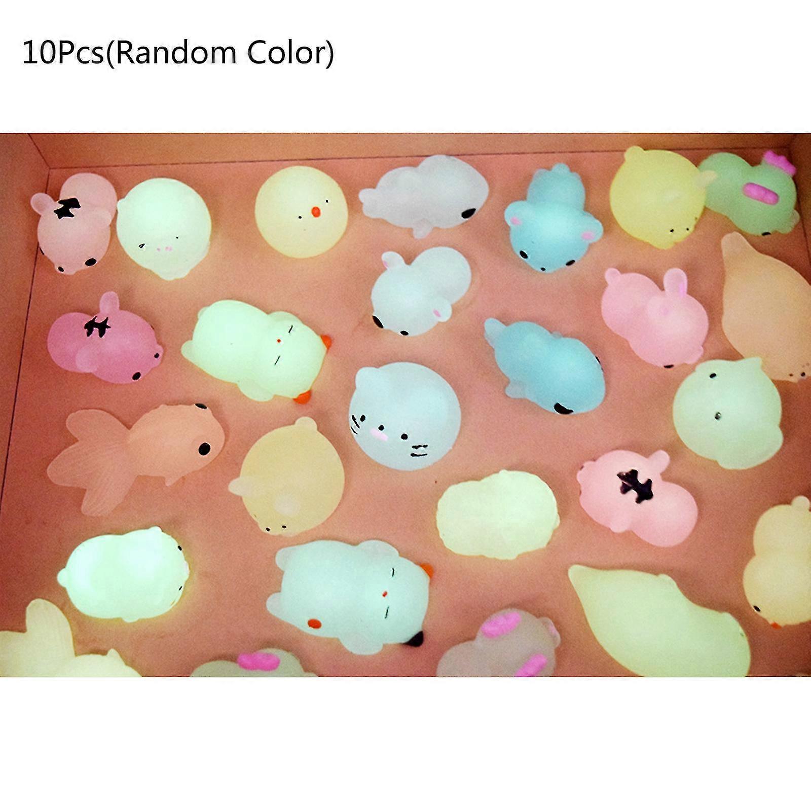 Squeeze Toy Fluorescent Animal Ball Glow Up Toy Fidget For Office Anti-anxiety