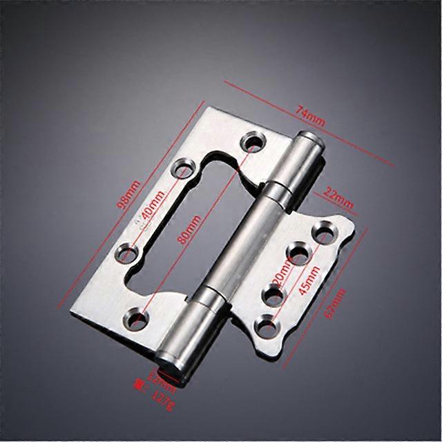 2 יחידות כסף / שחור 4 אינץ 'ציר נירוסטה דלת פנים דלת חדר שינה דלת עץ ציר ארון ילד אם חומרה