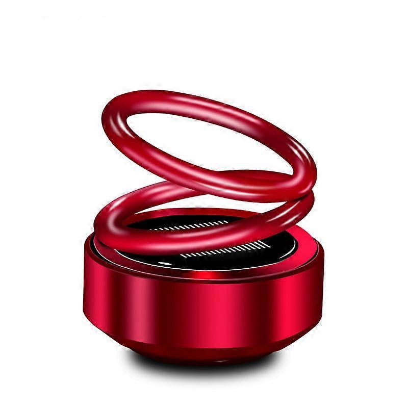 Solar double ring suspended rotating aromatherapy gradually red 61*64mm