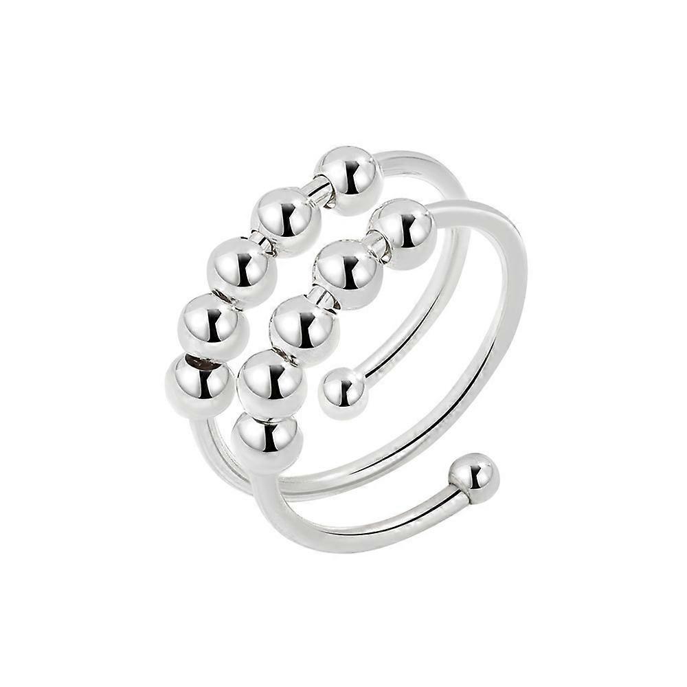 Compression ring double adjustable, silver
