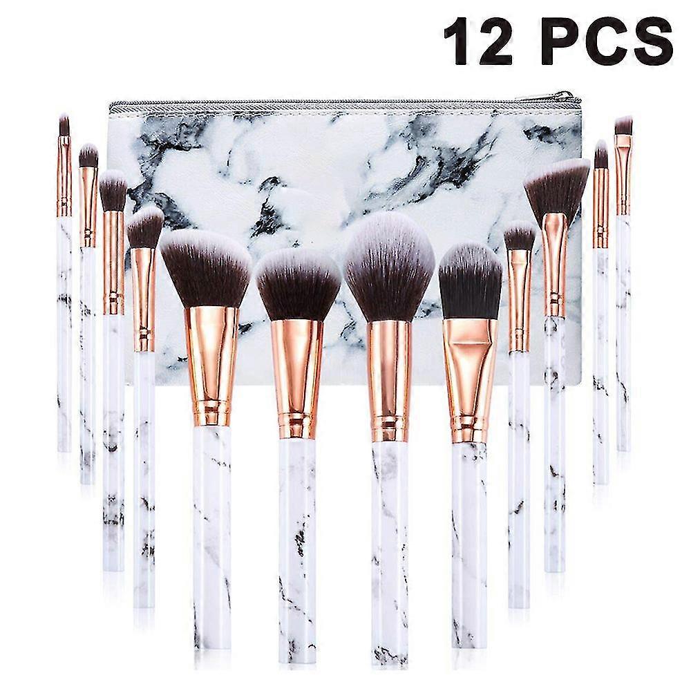 Makeup Brushes Professional Marble Makeup Brush Set,bag Packaging