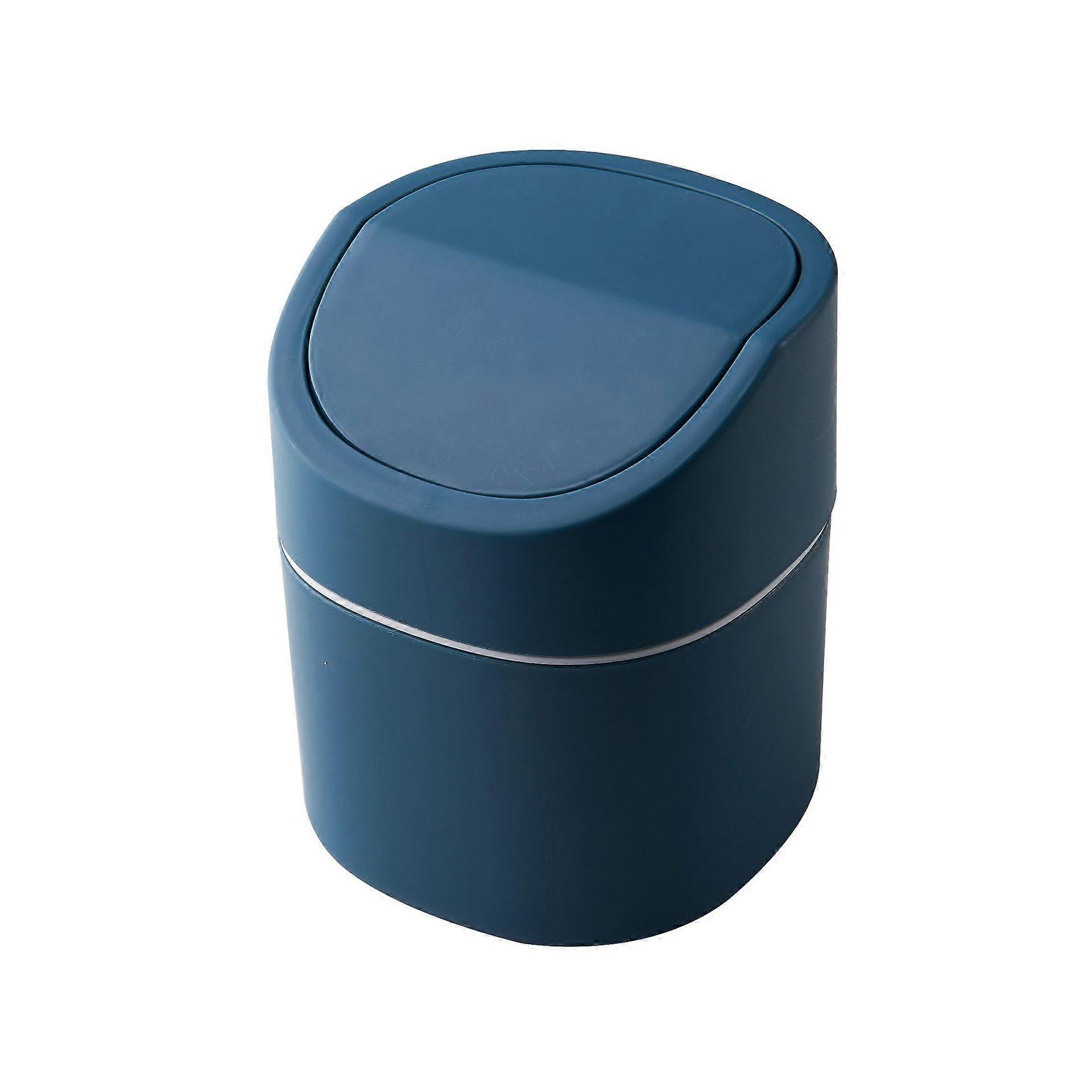 1pc Modern Plastic Mini Trash Can with Lid