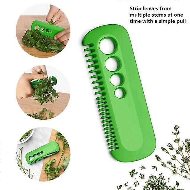 Vegetable Leaf Peeler Grips Herb And Kale Stripping Comb Multi-Function Gadget Creative Leaf Remover