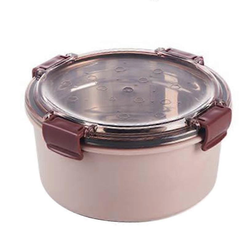 1000ml Round Stainless Steel Bento Lunch Box Leakproof Food Container with Lid KAESI