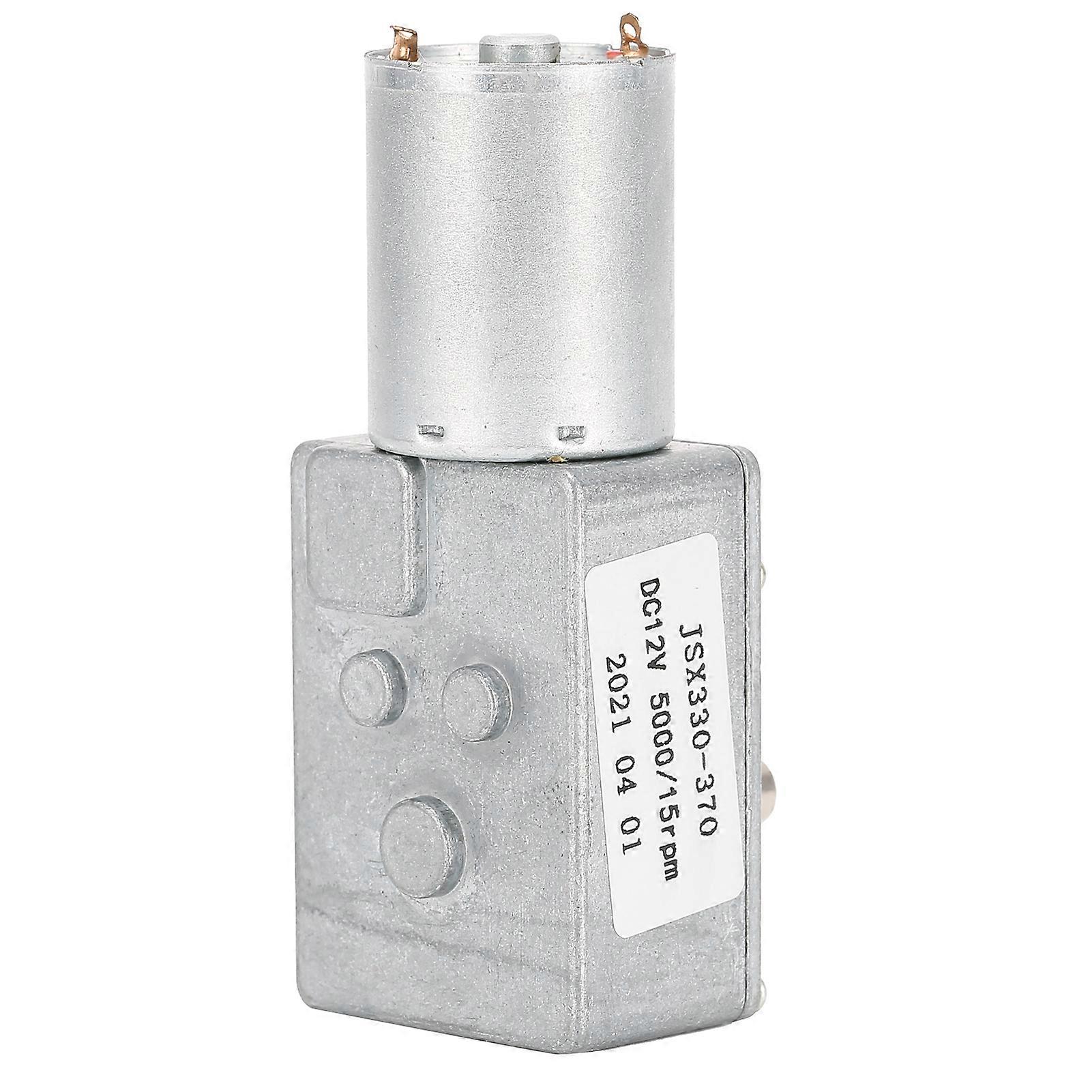 JSX330?370 Gleichstrommotor, langlebige, kompakte mechanische Struktur, 12-V-Gleichstrom-Schneckengetriebemotor für Smart-Car-Getriebe