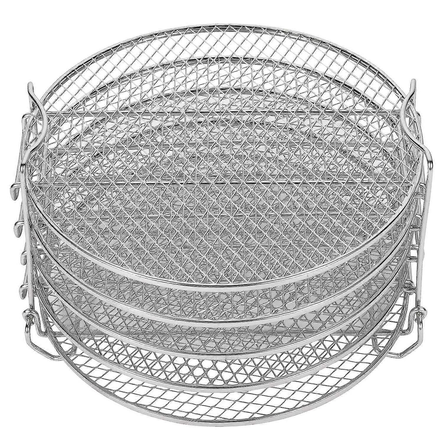 Dehydrator Rack for Foodi 6.5 & 8 Qt, Pot Duo Crisp 8 Qt. Stainless Steel 5 Stackable Layers