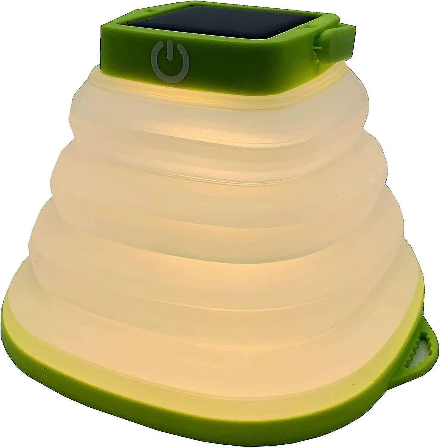 Collapsible Led Camping Lantern Lights Tabletop Light, 3 Modes Portable Usb Rechargeable Solar