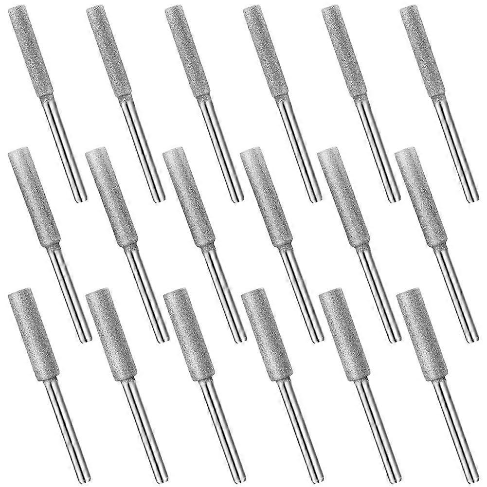 18Pcs Diamond Chainsaw Sharpener Bits,3 Size Stone Chain Saw Chainsaw Sharpener Tool for Chain Saw
