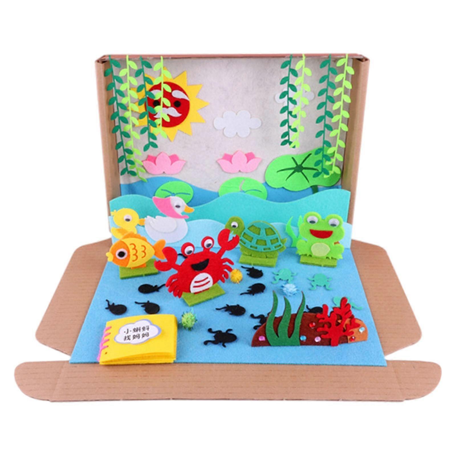 DIY Felt Craft Kit Patchwork Animals Story Little Tadpole