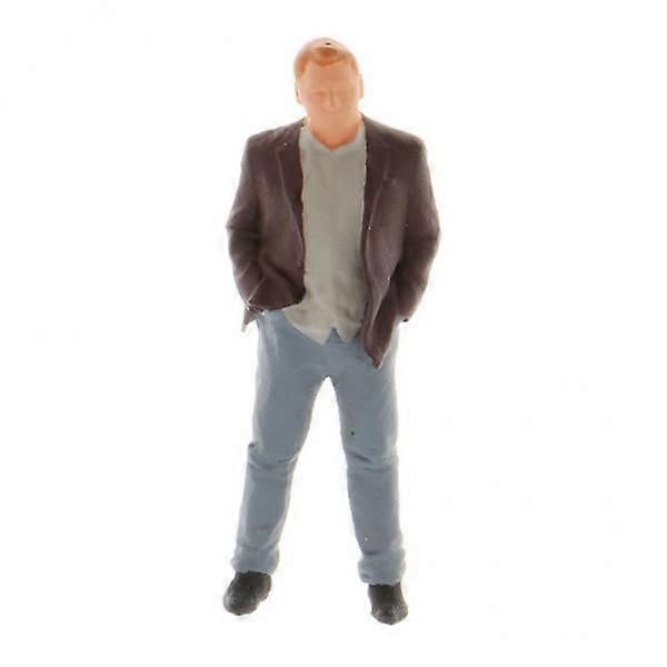 3x1/64 Figures Diorama Office Scene Model Boss Middle-aged Man