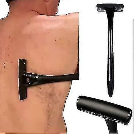 男性用ボディシェーバーバックシェーバー(DIY)は、数分で自分の後ろ髪を剃り、25カミソリ、湾曲した頭、長いハンドルを交換します。恥ずかしい後ろ髪
