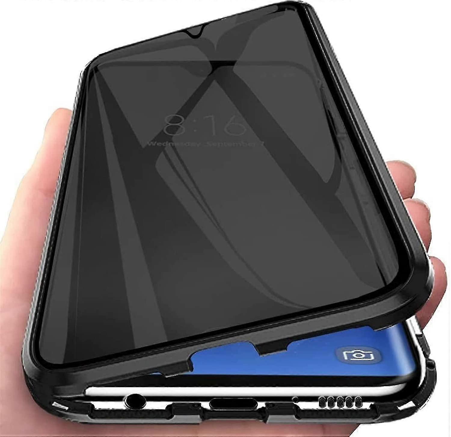 Anti-peep Magnetic Clear Double-sided Tempered Glass Protective Case Compatible With Samsung Galaxy S22 Ultra