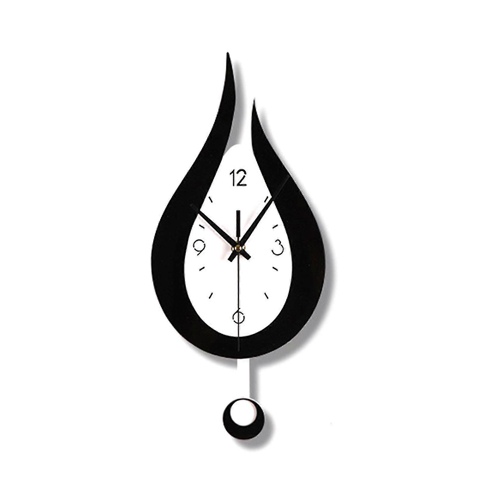 Modern Water Dropping Design Wall Clock Creative Acyrlic Pendulum Clock