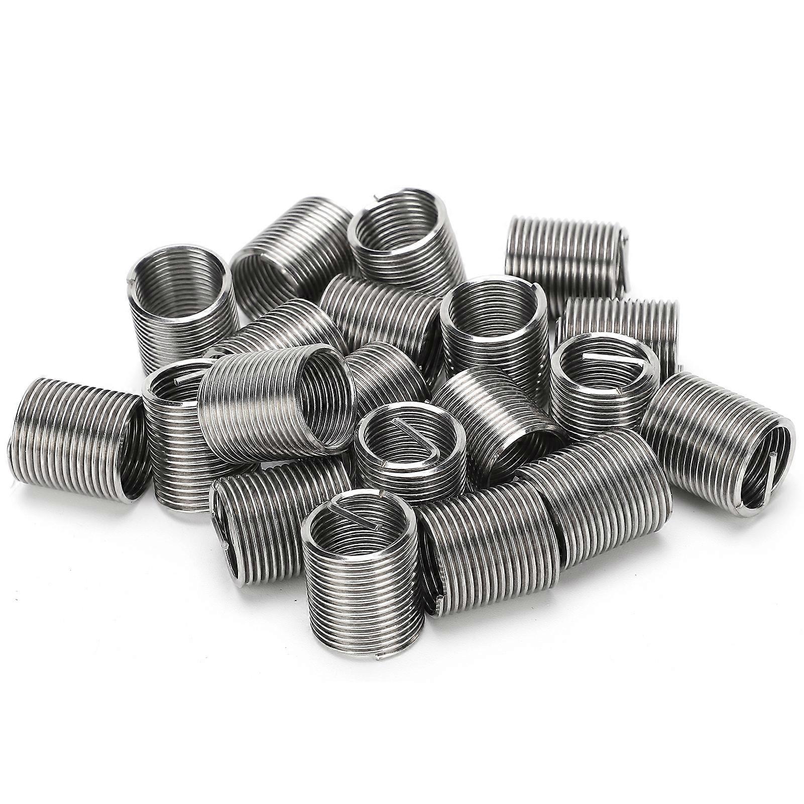 Wire Thread Insert Coiled Sleeve Bushing Nut Threaded Expansion Tool Kit - 20Pcs (M14x1.5x2D)