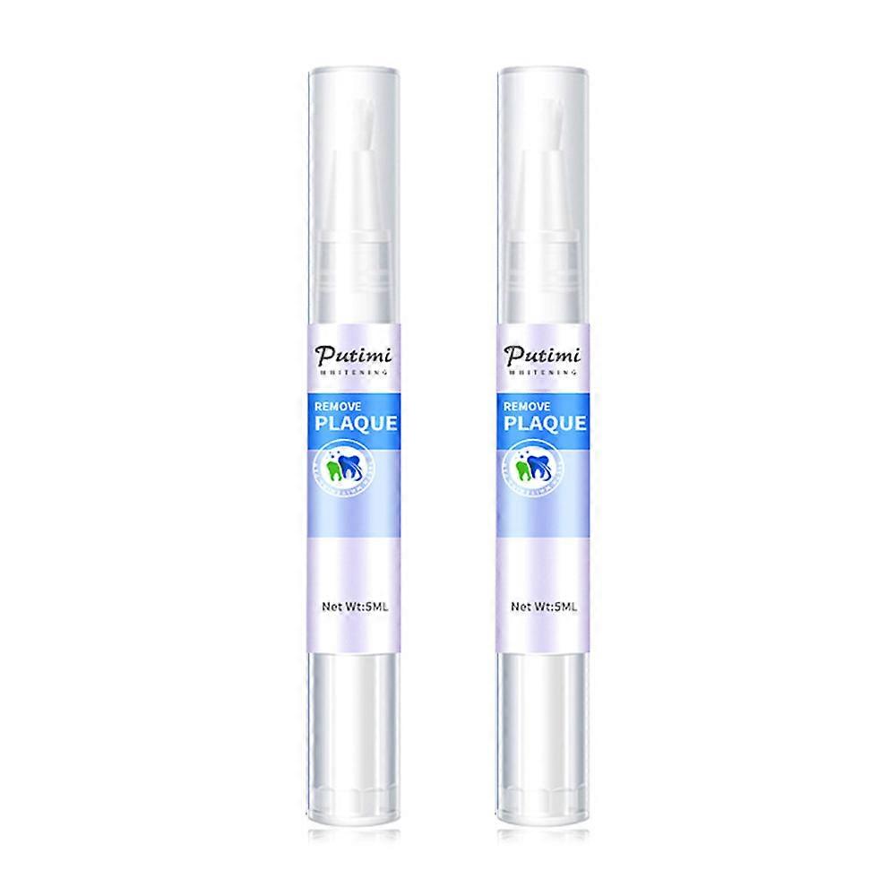 Stylo de blanchiment des dents (2 pièces), efficace, indolore, sans sensibilité, facile à transporter, facile à utiliser, beau sourire blanc