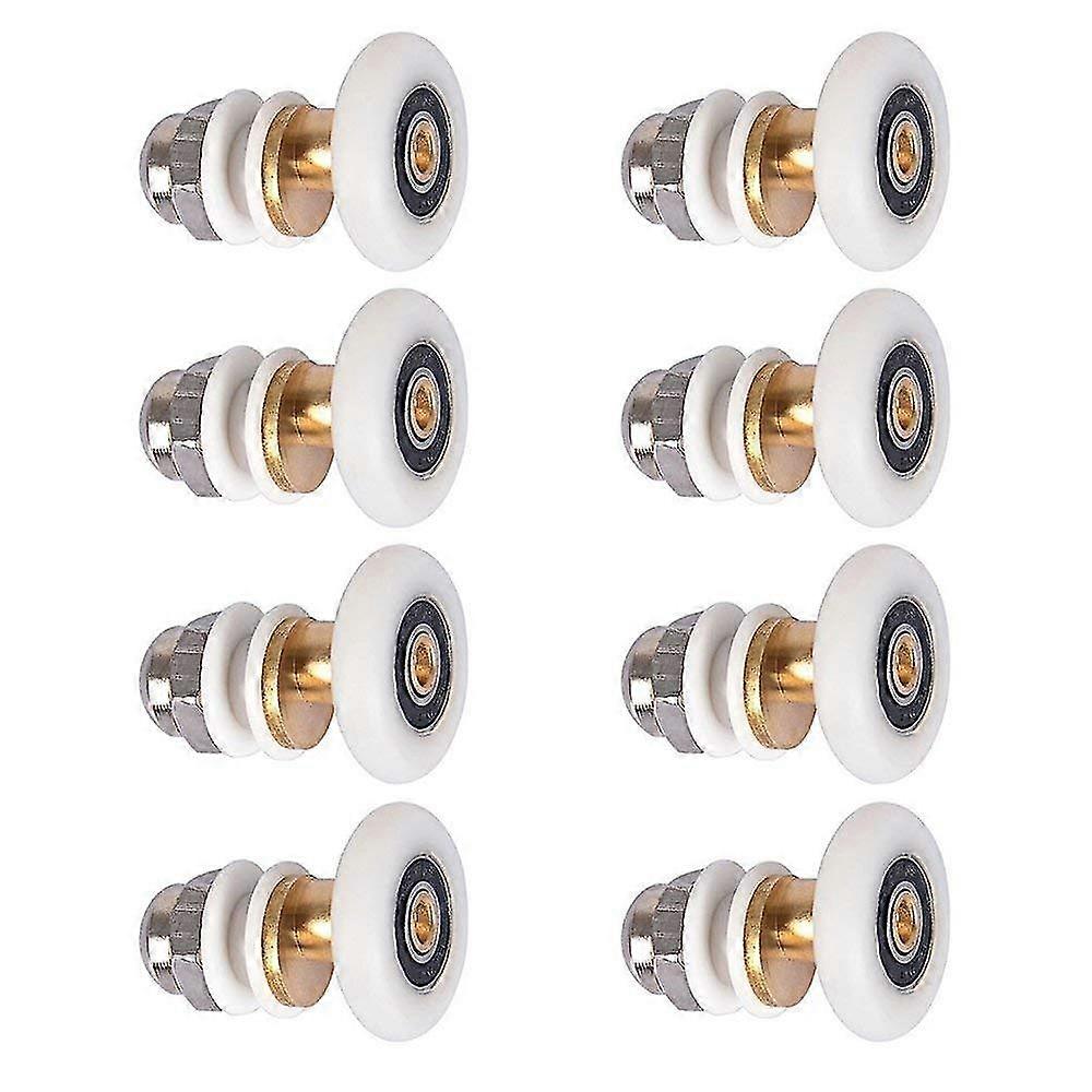 Sett med 8 hjul for baderomsdusj skyvedør