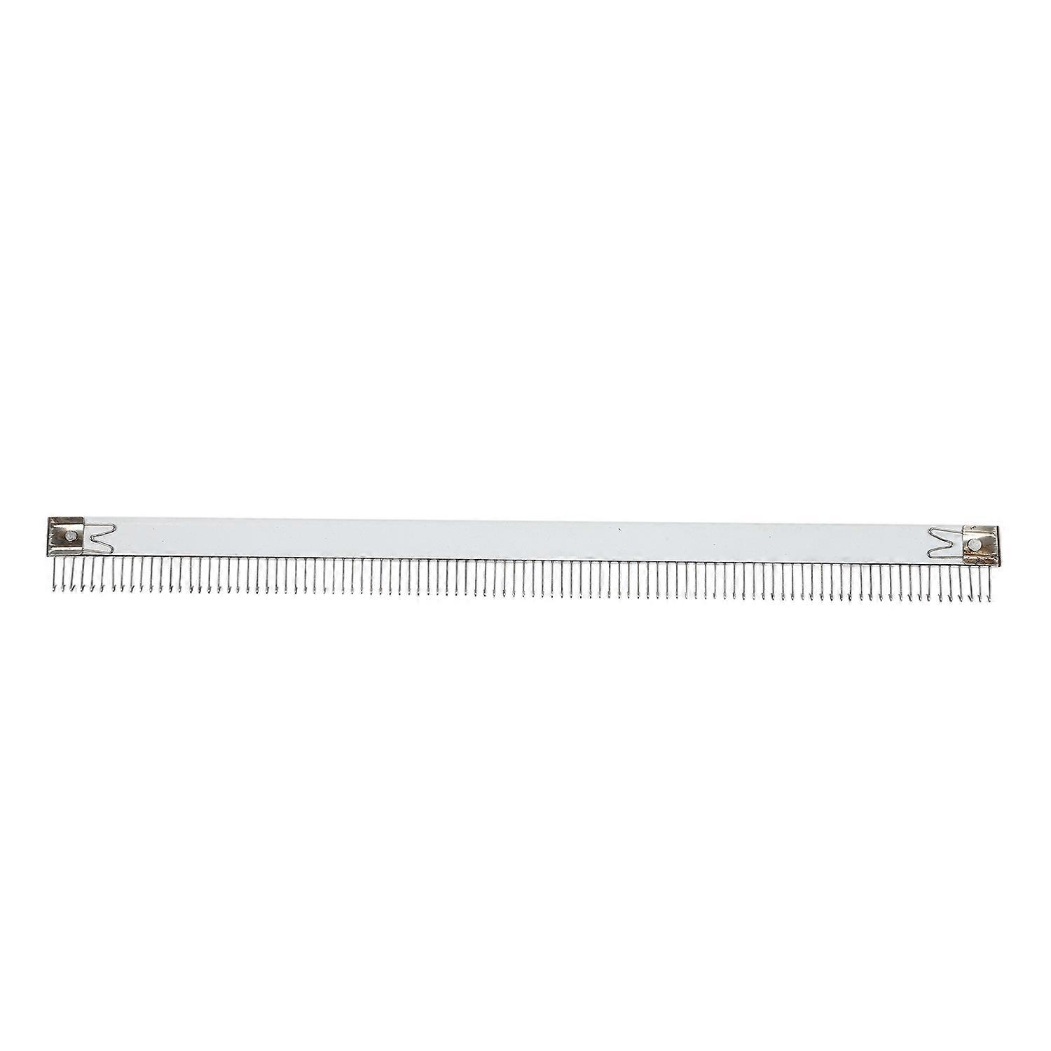 Practical 18 inch/46cm Stainless Steel Silver Cast on Comb Knitting Machine for All 4.5mm/9mm for Knitting Machine Needle Part
