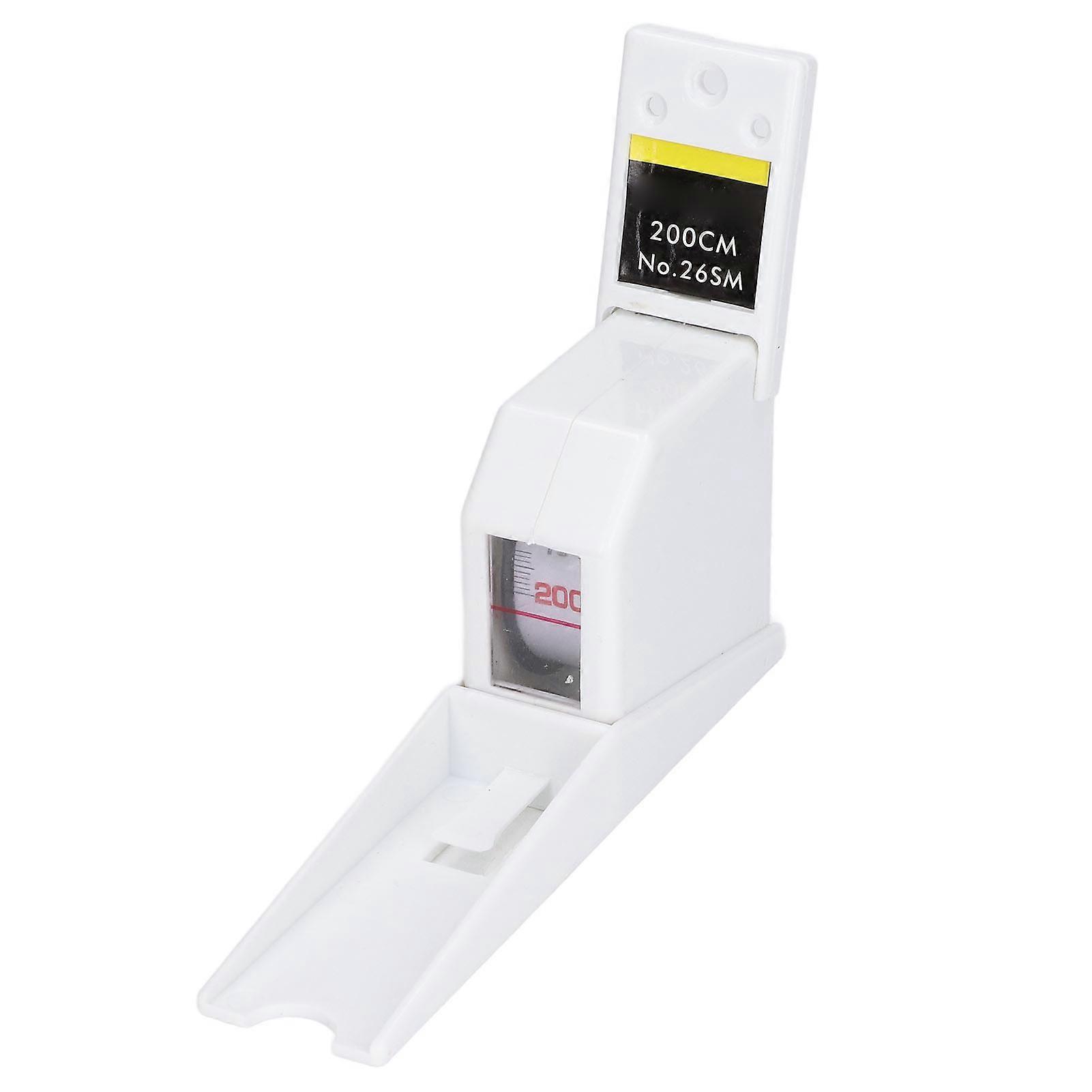 Height Meter Wall Mounted Retractable Tape Measure 200cm for Home Use White