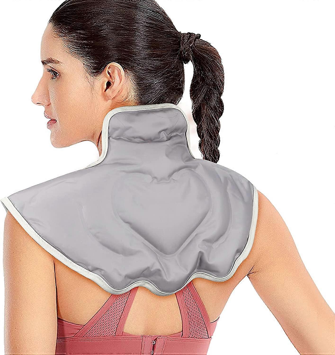 Shoulder Ice Pack Wrap,Reusable Neck Hot Cold Therapy Pack,Gel Ice Pack & Microwavable Heating Pad