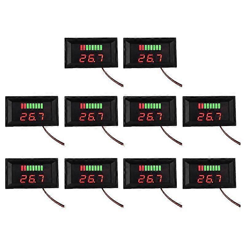 Car Battery Charge Level Indicator 6v 12v 24v 36v 48v 60v Lithium Battery Capacity Meter Test Displ