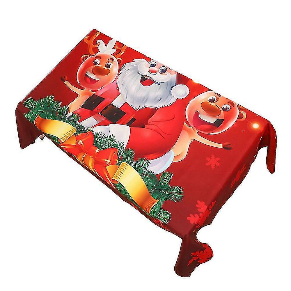 Printed Fabric Tablecloth For Christmas, Holiday, And Winterrectangular