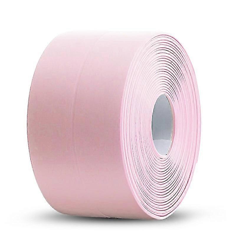 (Y)3.2mx3.8cm 2pcs Bathroom Shower Sink Bath Sealing Tape Strip White Pvc Self Adhesive Waterproof Wall Sticker For Bathroom Kitchen Caulk Strip