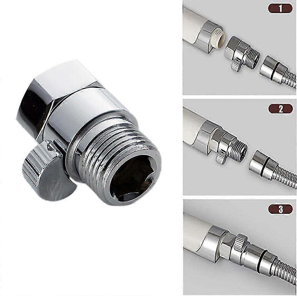 Shower Head Shower Stop Valve Switch Connector Spray Gun Pause Water Connector Quick Open Adapter Valve Flow Regulator