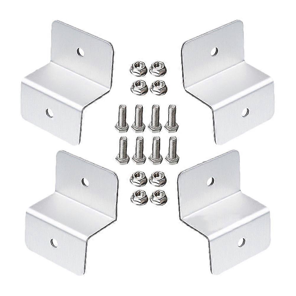 4 st Stmnt Solpanel Monteringsklämmor Solpanel Fästen Rv Solpanel Grid Bracket-FCY