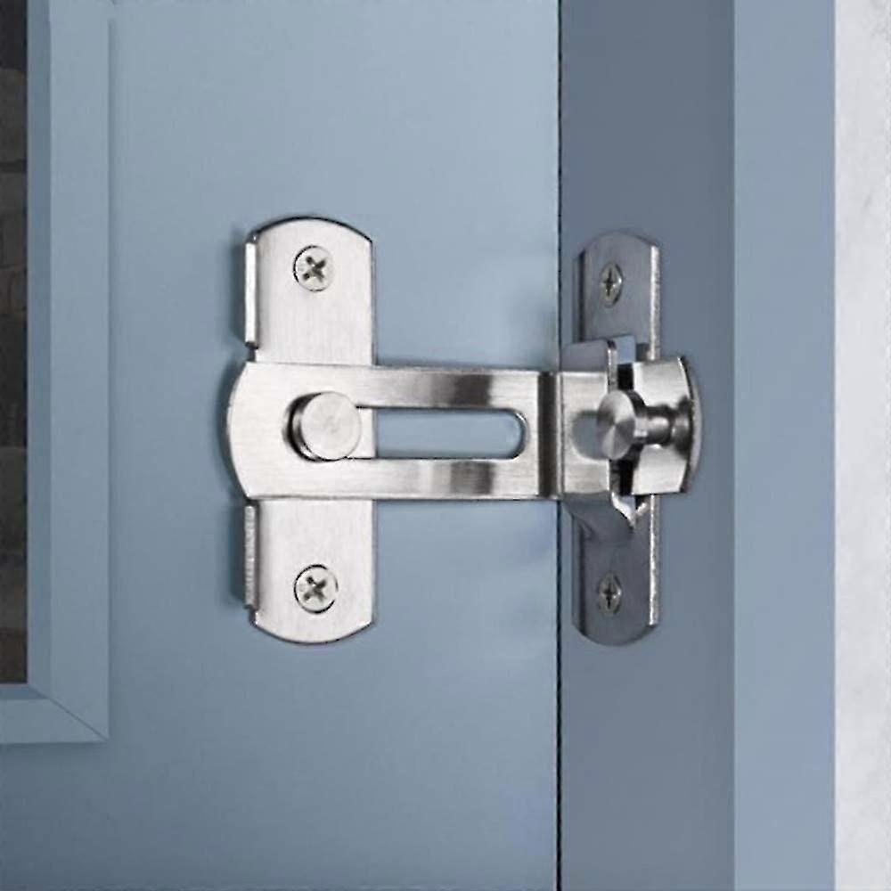 90 Degree Right Angle Door Latch Lock Buckle Bolt Sliding Latch Barrel Bolt With Screws For Toilet Doors And Windows