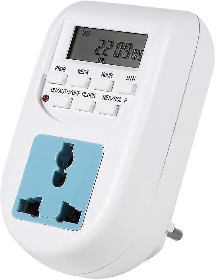 Programmable Digital Timer Socket With Programs And Companions Household Appliances 220v-240v 1 Piece