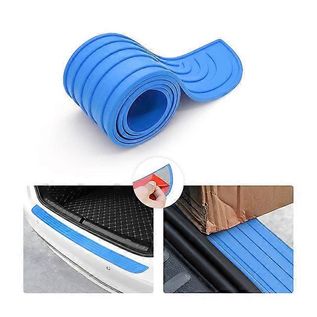 New Anti-scratch Car Trunk Door Sill Plate Protector Universal Rear Bumper Guard Rubber Mouldings Pad Trim Cover Strip