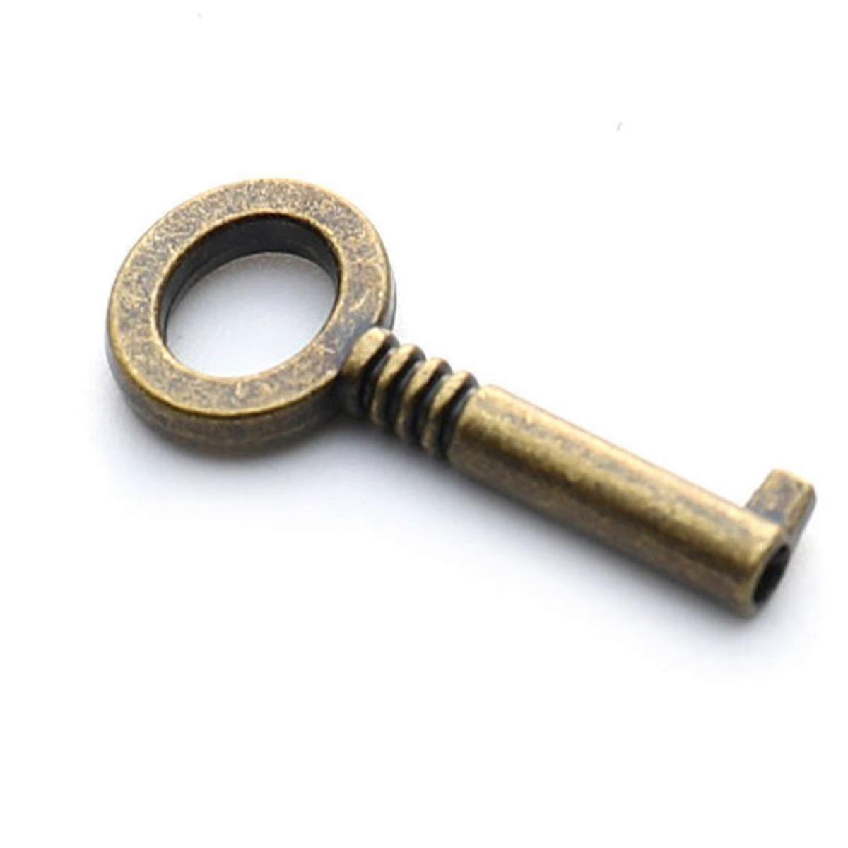 Retro Padlock Old-Fashioned Lock Notebook Luggage Antique Padlock with Key Suitcase Lock Decorative