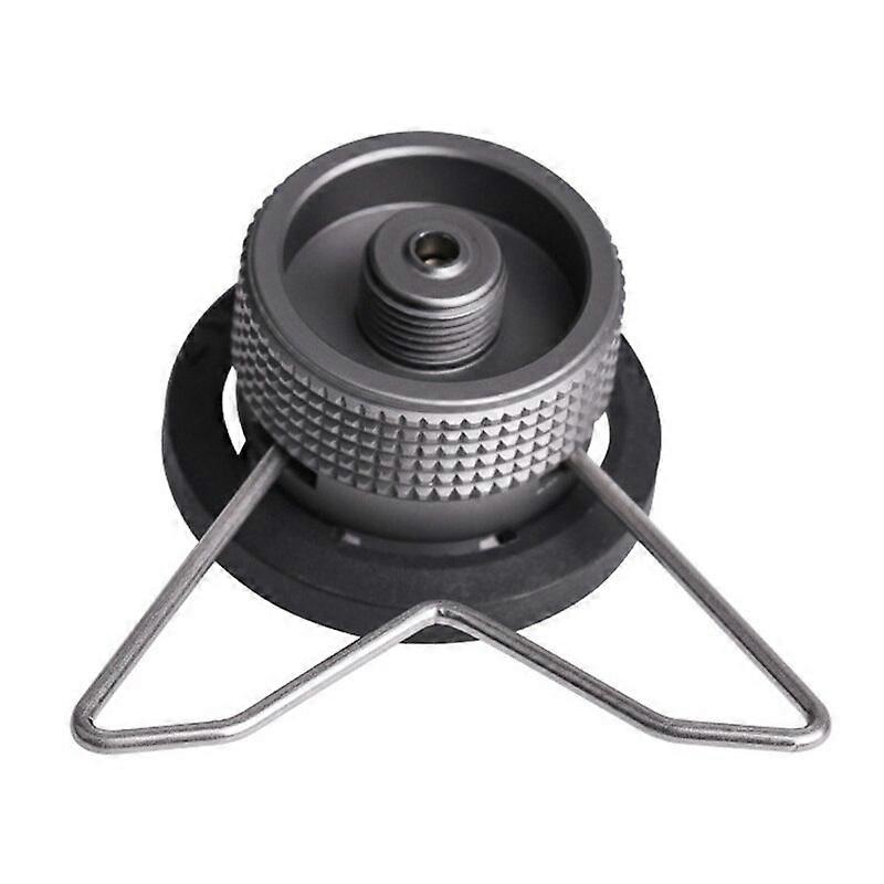 Butane Adapter with Stable Bracket Gas Cartridge Head Conversion Adapter Nozzle Bottle Type Input Screw Type Lindal Valve Output  Portable Cooking Sto