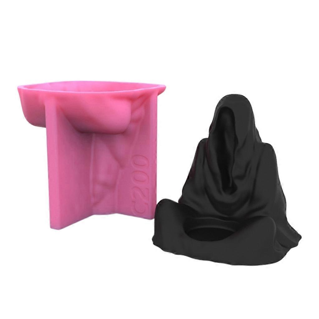Halloween Witch Shape Candlestick Silicone Mold Epoxy Casting Halloween Decor