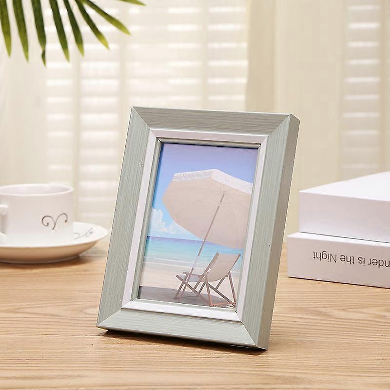 High Quality Resin Photo Frame, Simple and Elegant, Drop-Proof, Ideal for Certificates and Photos,  8.8 * 12.8 Cm Photos * Beige