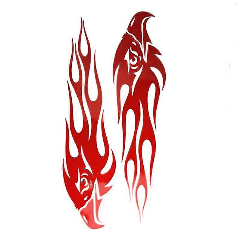Reflective Decal Sticker Motorcycle Eagle Flame Pattern Diy Free Combination