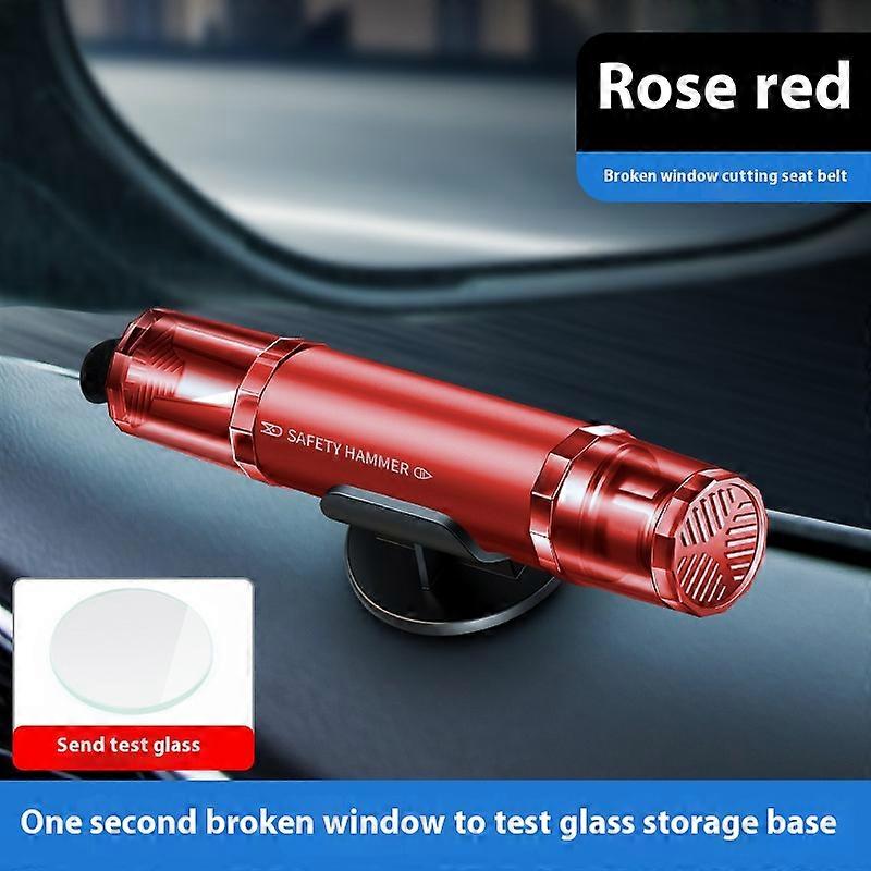 Multi-Function Car Safety Hammer  Emergency Vehicle Escape Tool with Seatbelt Cutter, Window Breaker, and Press Mechanism