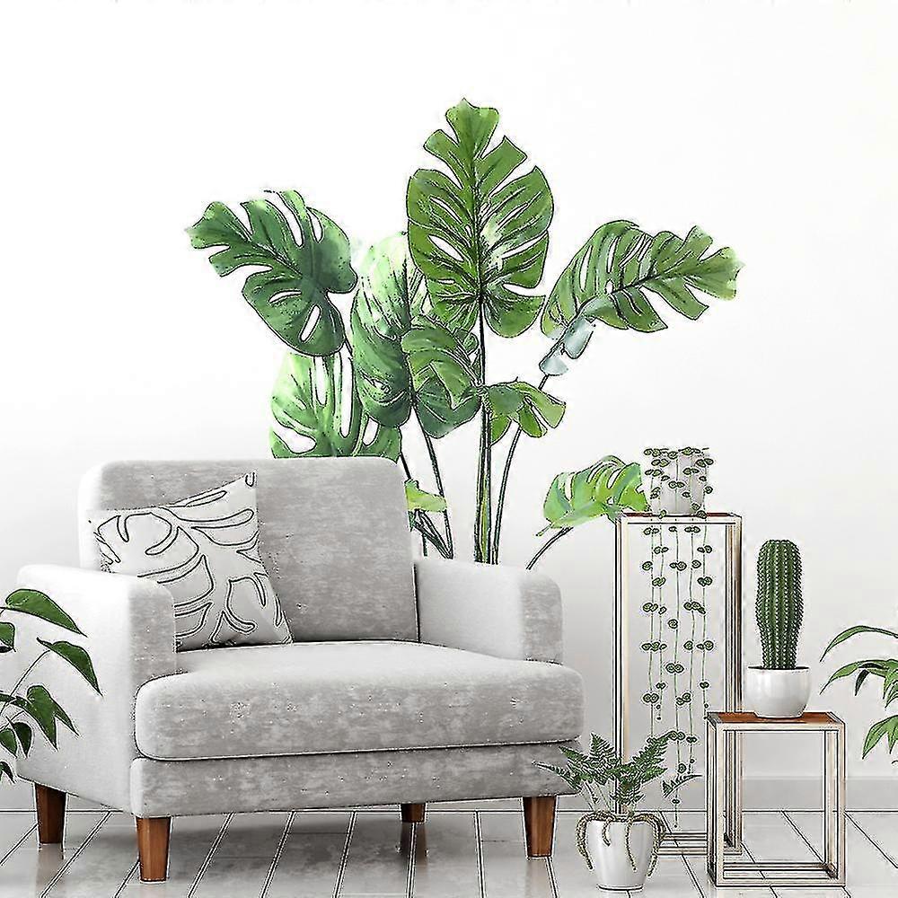 Leaf Wall Decal Green Plants For Bedroom