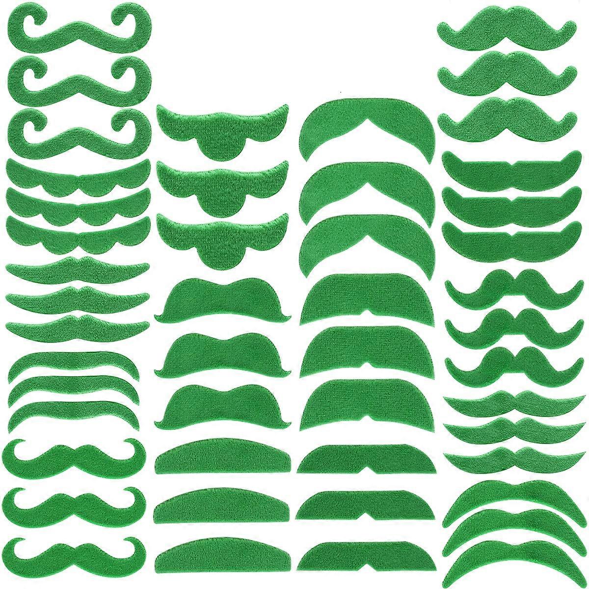 TINKSKY 48 stuks zelfklevende nep snor pluche snor kostuum partij gezicht accessoire voor St Patrick's Day