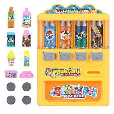 Children's vending machine beverage machine toy coin-operated fun play house