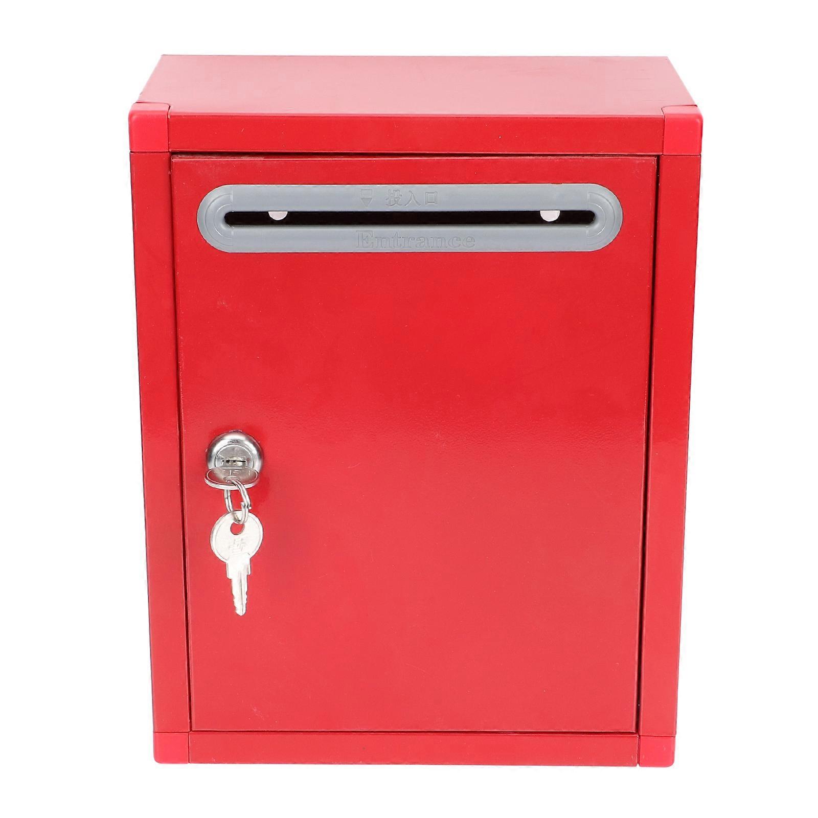 Stainless Steel Donation Box Public Reports Box Practical Voting Box Suggestion Box