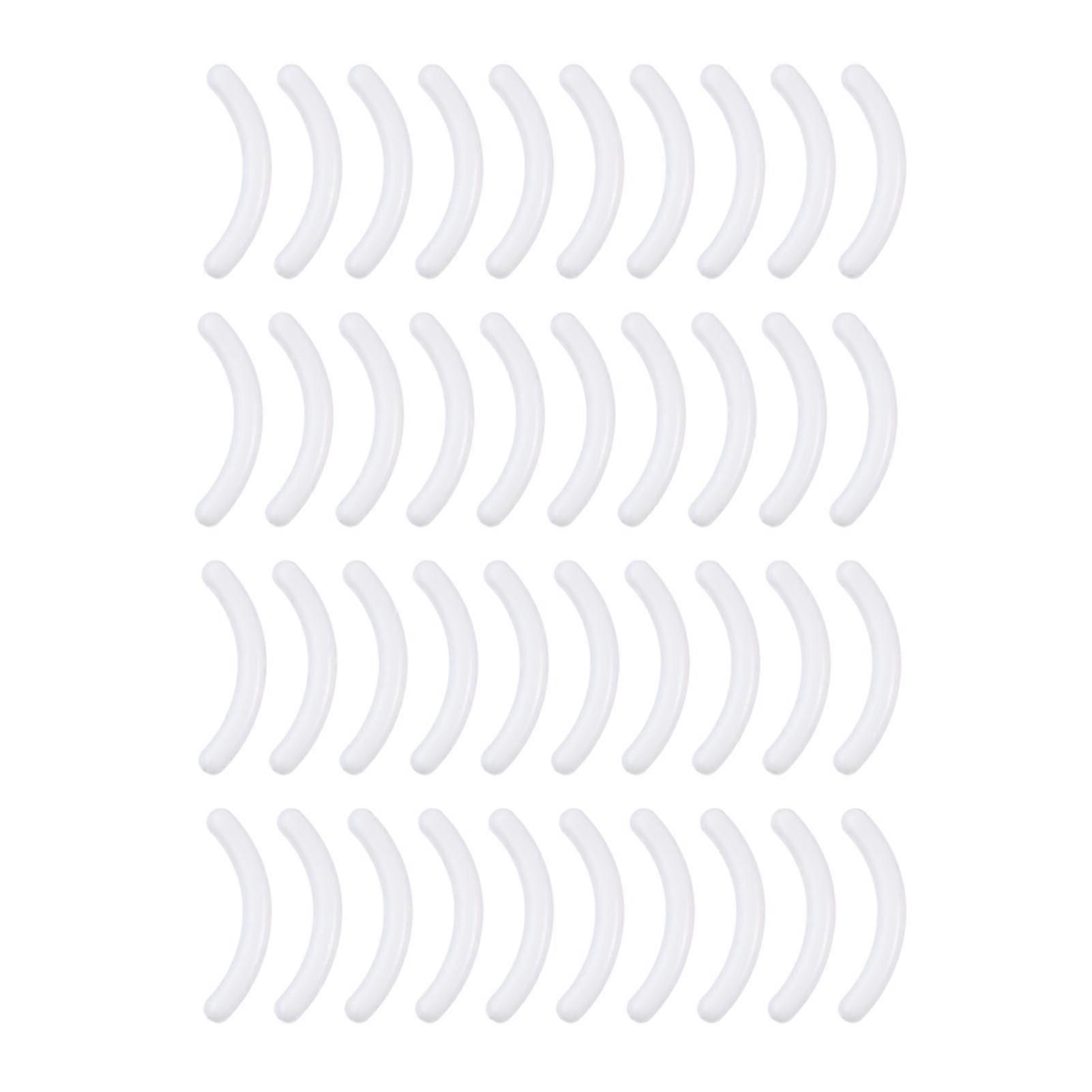 40Pcs Eyelash Curler  Pads Fine Workmanship Smooth Surface Heavy-duty Eyelash Curler Refill Replace Pads for Girl