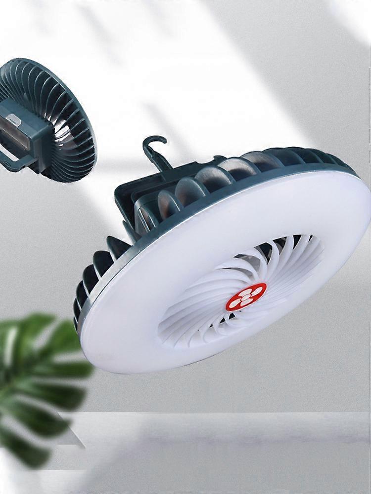ההצעה הטובה ביותר - אור מאוורר נייד USB סוללה נטענת מופעל עגלת גולף מאווררים מופעל מנורה עם וו תלייה פנס LED