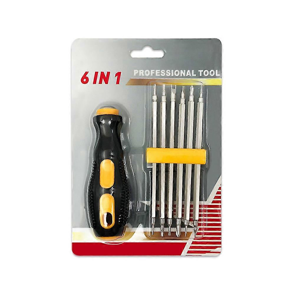 6 In 1 Screwdriver Set Multifunctional Strong Magnetic Phillips-torx Screwdriver