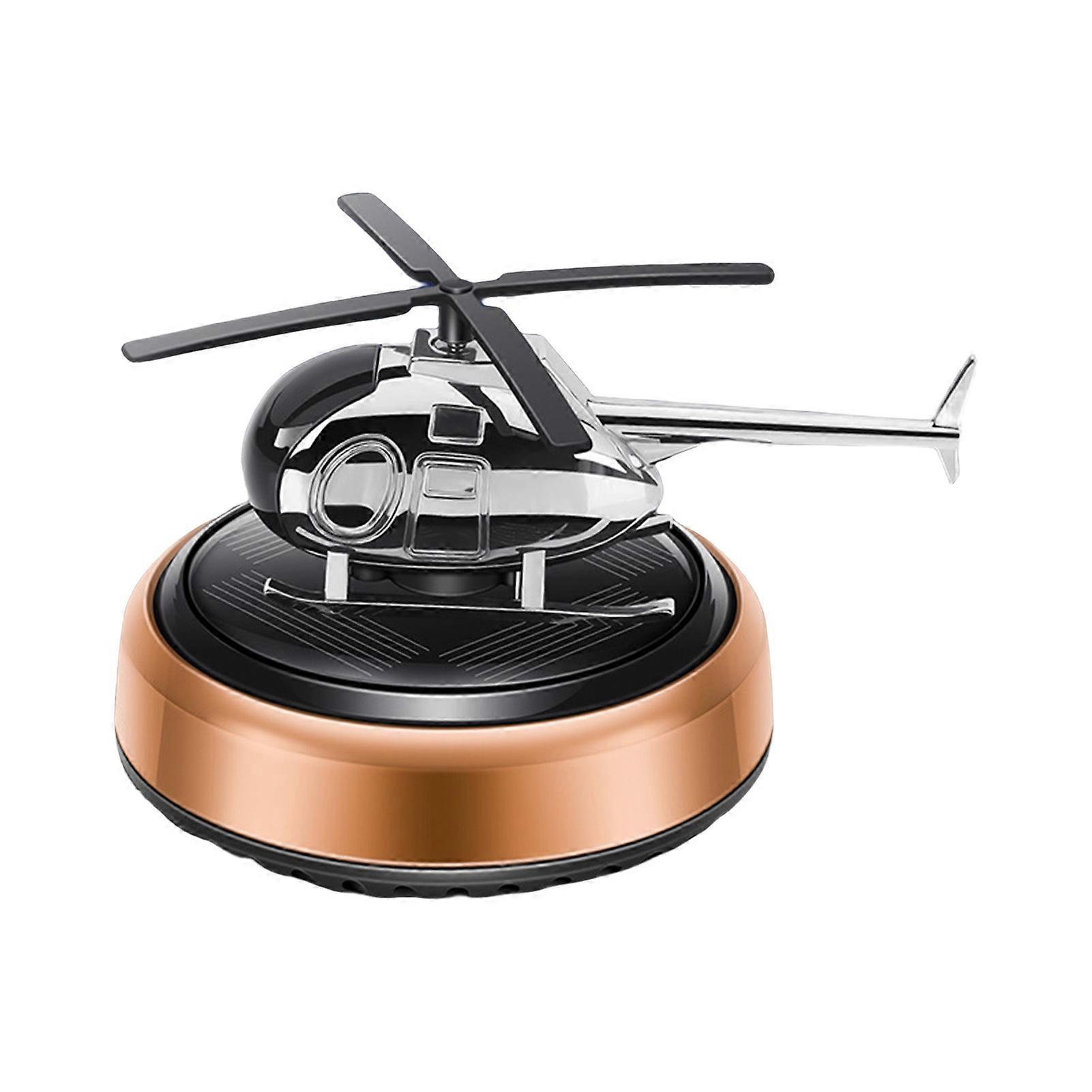 Bil Aromaterapi Solenergi Utsökt utförande Helikopter Design Bil Instrumentbräda Flygplan Luftfräschare för bil