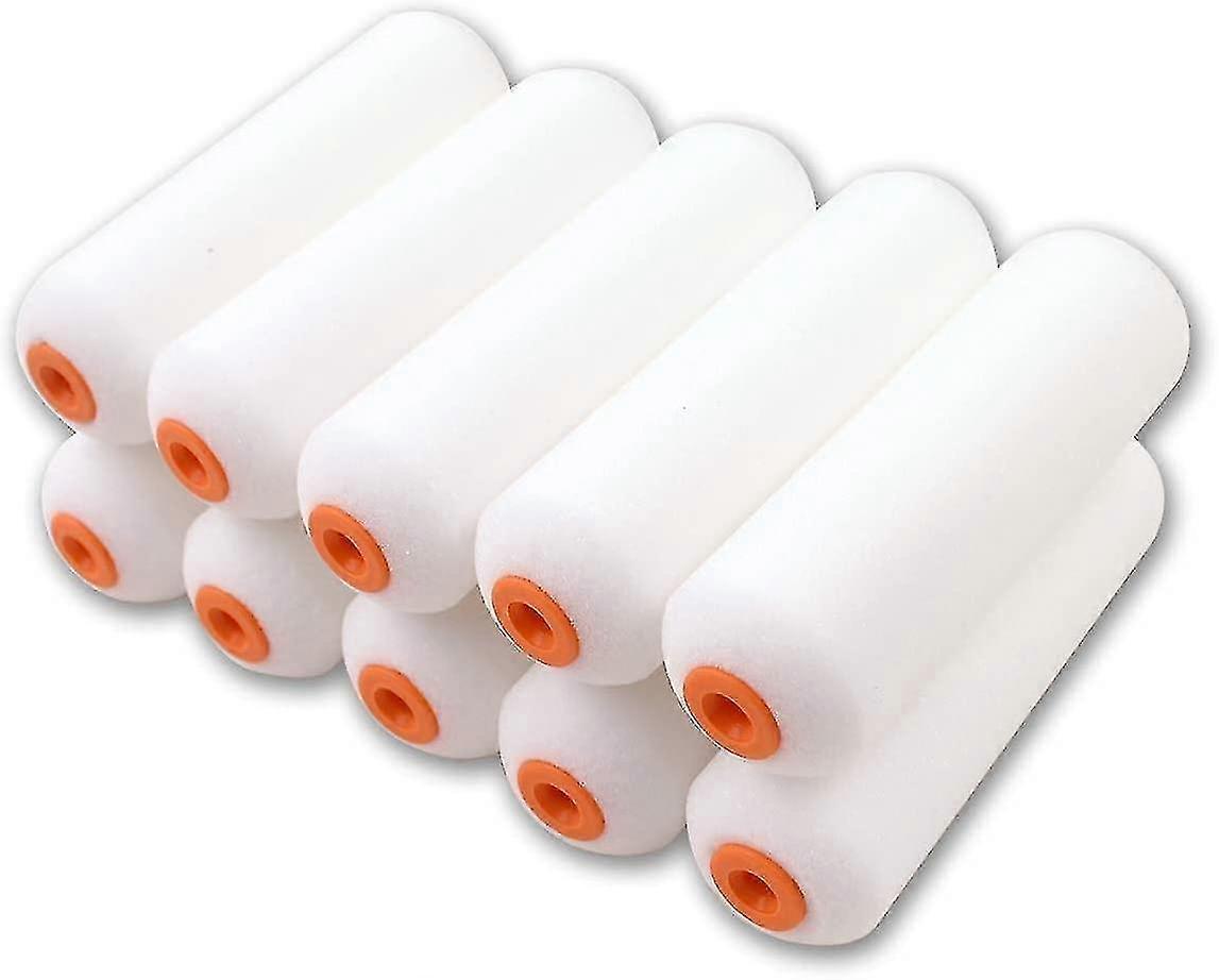 10 Pack High Density Foam Mini Sleeves For 110mm Roller Ideal For High Gloss Coatings On Smooth Surface11cm